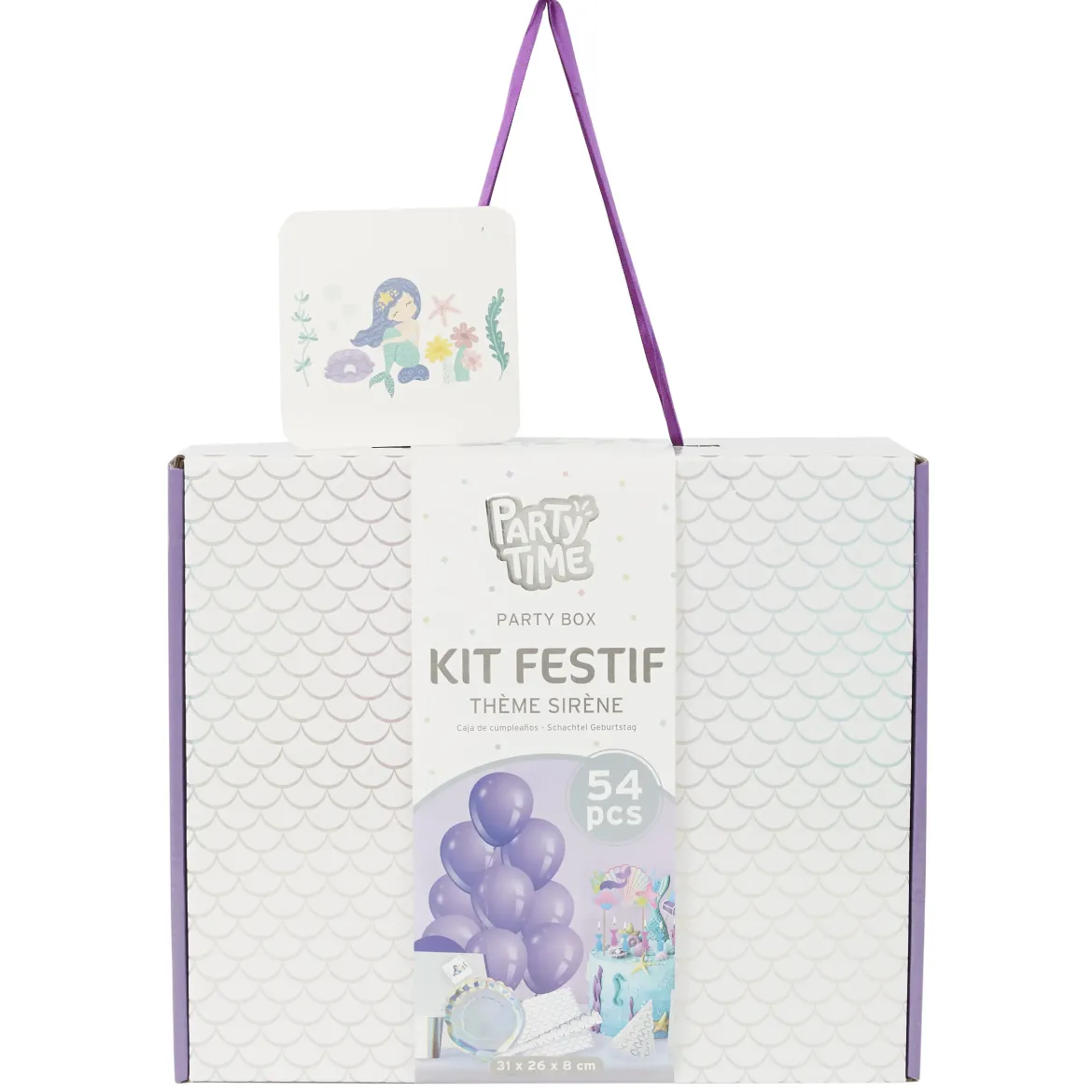 BOITE ANNIVERSAIRE SIRENE 53 PIECES