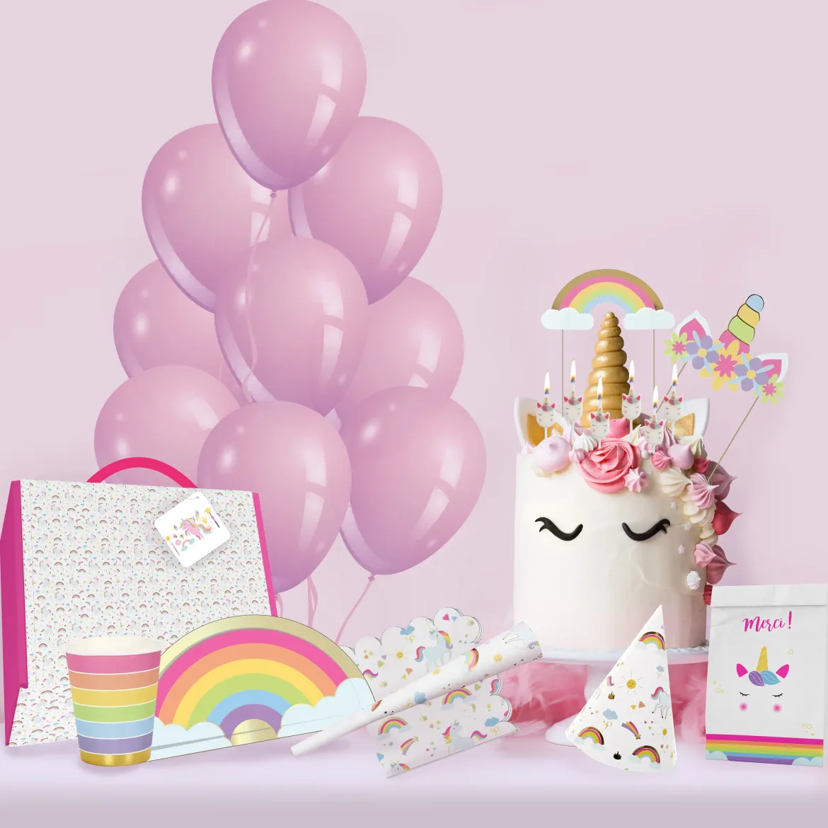 BOITE ANNIVERSAIRE SIRENE 53 PIECES
