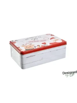 BOITE A SUCRE METAL CHOCOLAT CHAUD 20X7X13CM