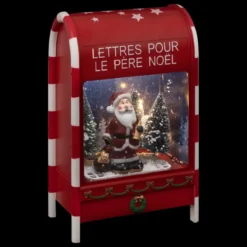 BOITE AUX LETTRES INTERIEUR 4LEDS BLANC FROID H.40CM
