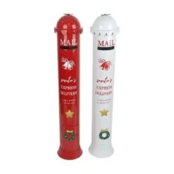 BOITE AUX LETTRES METAL NOEL VINTAGE H.100CM