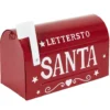 BOITE AUX LETTRES SANTA METAL ROUGE