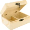 BOITE BOIS 2 COMPARTIMENTS 14.5 X 11 X 7 CM
