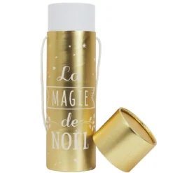 BOITE CADEAU BOUTEILLE NOEL 10X10X35CM