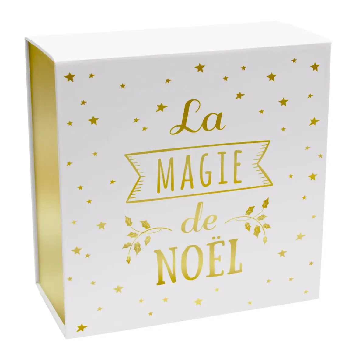 BOITE CADEAU NOEL 25X25X12CM