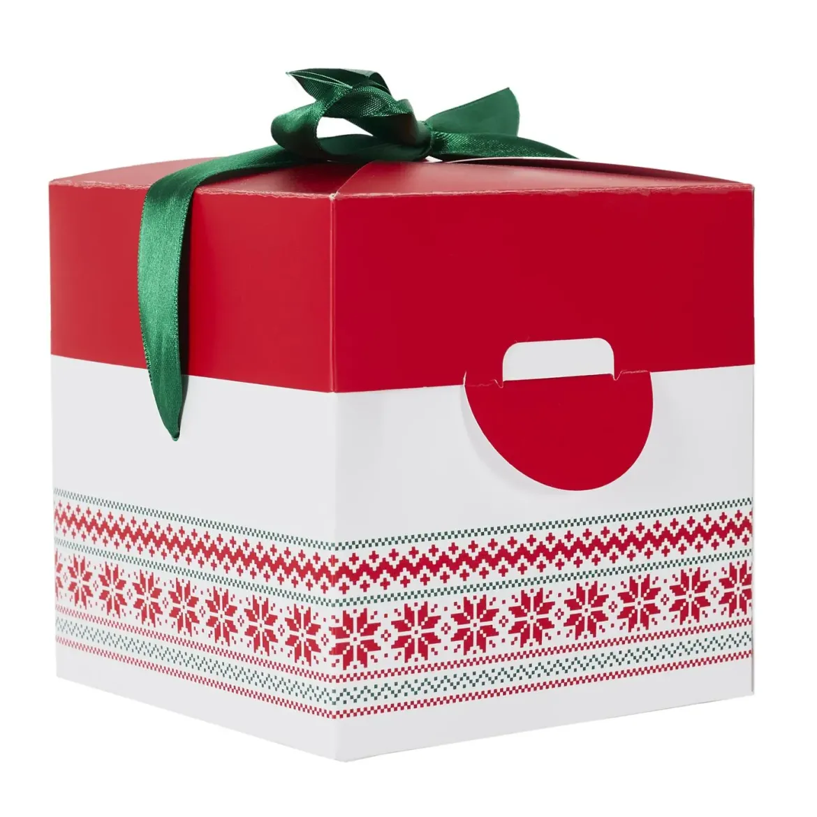 BOITE CADEAU PLIABLE NOEL 13X13CM