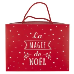 BOITE CADEAU PLIABLE NOEL 27X13X20CM