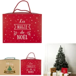 BOITE CADEAU PLIABLE NOEL 27X13X20CM