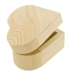 BOITE COEUR BOIS 13.5X12.2X6.3CM