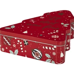 BOITE METAL FORME SAPIN NOEL