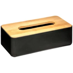 BOITE MOUCHOIR NOIR NATUREO