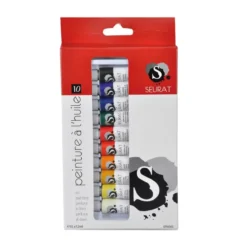 BOITE 10 PEINTURES HUILE 12ML