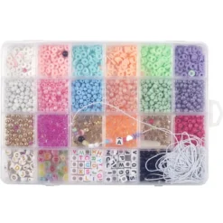 BOITE 1500 PERLES ET FIL 9M