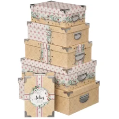 BOITE RECTANGLE CARREAUX CIMENT D.28X19.5X10.8CM