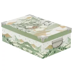 BOITE RECTANGLE GIVRE D HIVER D.48X33.5X16CM