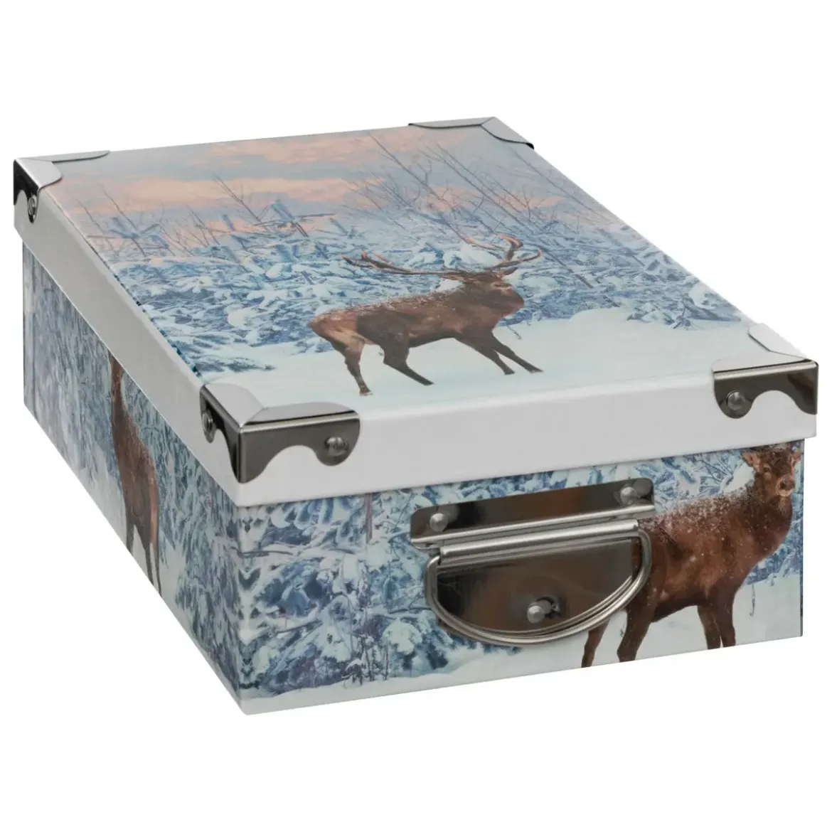 BOITE RECTANGLE IMPRIME TRADITIONNEL D.34.5X26.5X12.5CM