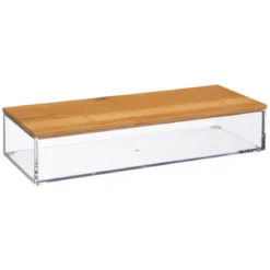 BOITE RECTANGLE SELENA BAMBOU D.25.6X9.6X5.5CM