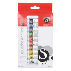 BOITE 10 TUBES GOUACHE 12ML