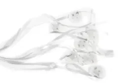 BOLDUC AVEC ATTACHE POUR BALLON X12 PIECES BLANC