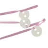 BOLDUC AVEC ATTACHE POUR BALLON X12 PIECES ROSE