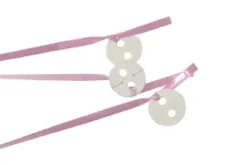 BOLDUC AVEC ATTACHE POUR BALLON X12 PIECES ROSE