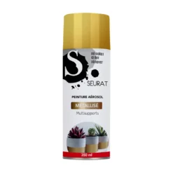 BOMBE DE PEINTURE MULTI SUPPORTS METALLISEE OR 350ML