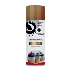 BOMBE DE PEINTURE MULTI SUPPORTS METALLISEE OR ROSE 350ML