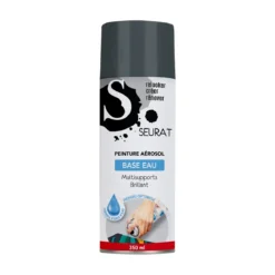 BOMBE DE PEINTURE MULTI SUPPORTS GRIS BRILLANT 350ML