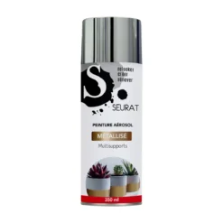 BOMBE DE PEINTURE MULTI SUPPORTS METALLISEE CHROME 350ML