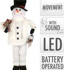 BONHOMME NEIGE DANSANT ET MUSICAL