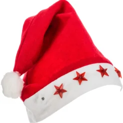 BONNET DE NOEL ADULTE ETOILE LED