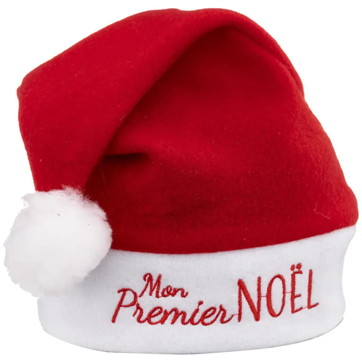 BONNET ENFANT BEBE MON PREMIER NOEL ROUGE