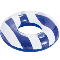 BOUEE RONDE RAYEE BLEUE D.91CM