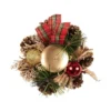 BOUGEOIR GARNI TARTAN ET DORE 15CM