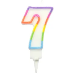 BOUGIE ANNIVERSAIRE CHIFFRE 7
