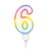 BOUGIE ANNIVERSAIRE CHIFFRE 6