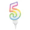 BOUGIE ANNIVERSAIRE CHIFFRE 5