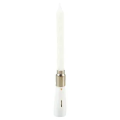 BOUGIE ANNIVERSAIRE MUSICALE H.12.5CM BLANC