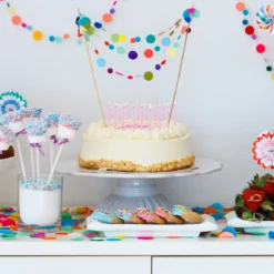 BOUGIE ANNIV X24 ET DECO JOYEUX ANNIV