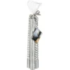 BOUGIE BATON X4 PIECES PAILLETTE TWIST ARGENT 48G