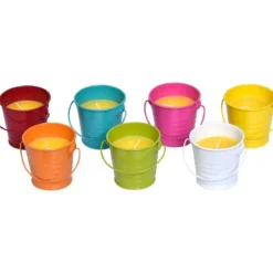 BOUGIE CITRONNELLE SEAU GM MULTICOULEUR