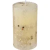 BOUGIE CYLINDRE PAILLETTE OR 340G