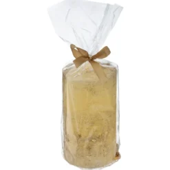 BOUGIE CYLINDRE PAILLETTE OR 340G