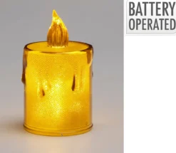 BOUGIE H.8CM LED AMBRE