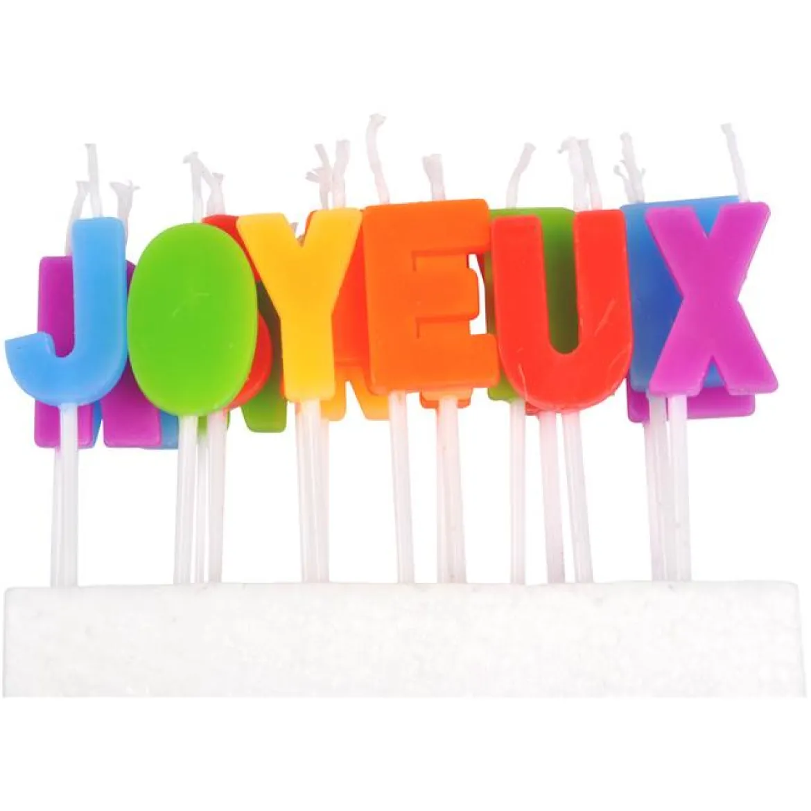 BOUGIE LETTRES JOYEUX ANNIVERSAIRE