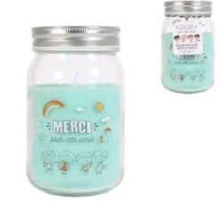 BOUGIE MASON JAR MERCI POUR CETTE ANNEE