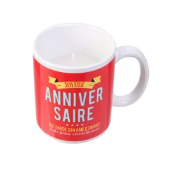 BOUGIE PARFUMEE MUG ANNIVERSAIRE 190GR
