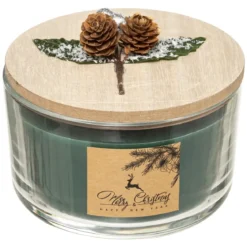 BOUGIE PARFUMEE TRADITIONNELLE COUVERCLE DECO 380G