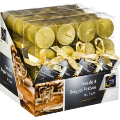BOUGIE VOTIVE X4 PIECES OR 48G