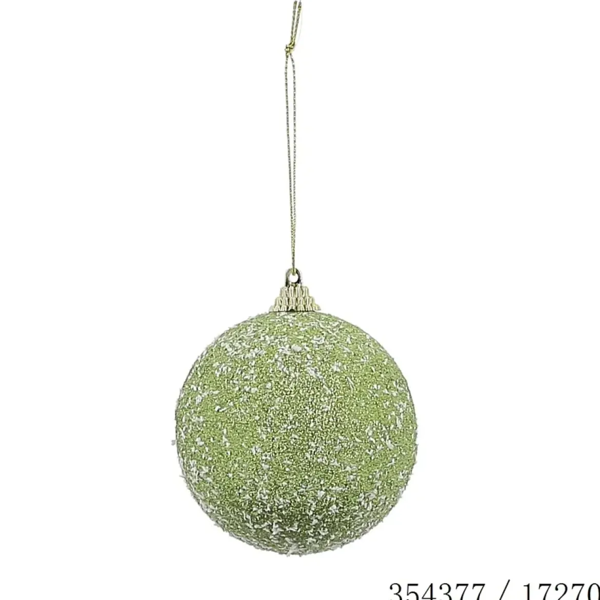 BOULE D.8CM VERT POLYSTYRENE